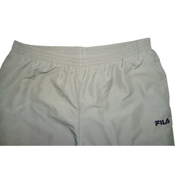 Vintage FILA Track Pants XL (Youth 16) – Gray Nylon Windbreaker Drawstring Hems - Picture 4 of 6